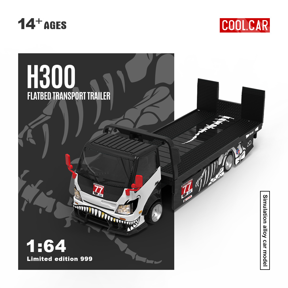 Die Cast Car 1 64 - Cool Car 1:64 H300 Remolque de