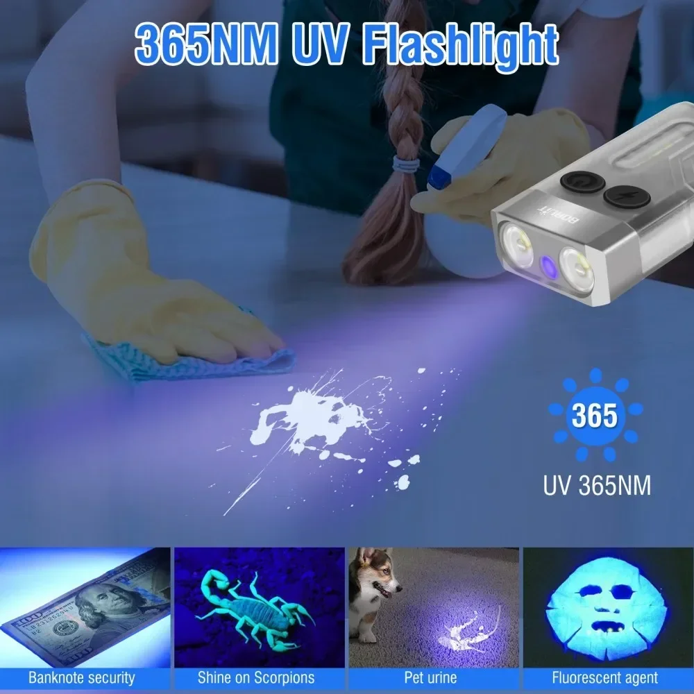 BORUiT V10 llavero UV LED EDC  - Fidget Cube Original reseña y precio